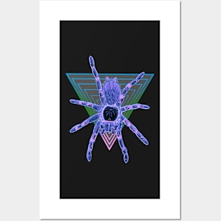 Tarantula “Vaporwave” Triangle V27 (Invert) Posters and Art